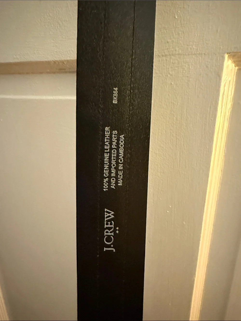 J. Crew Black Leather Wide belt